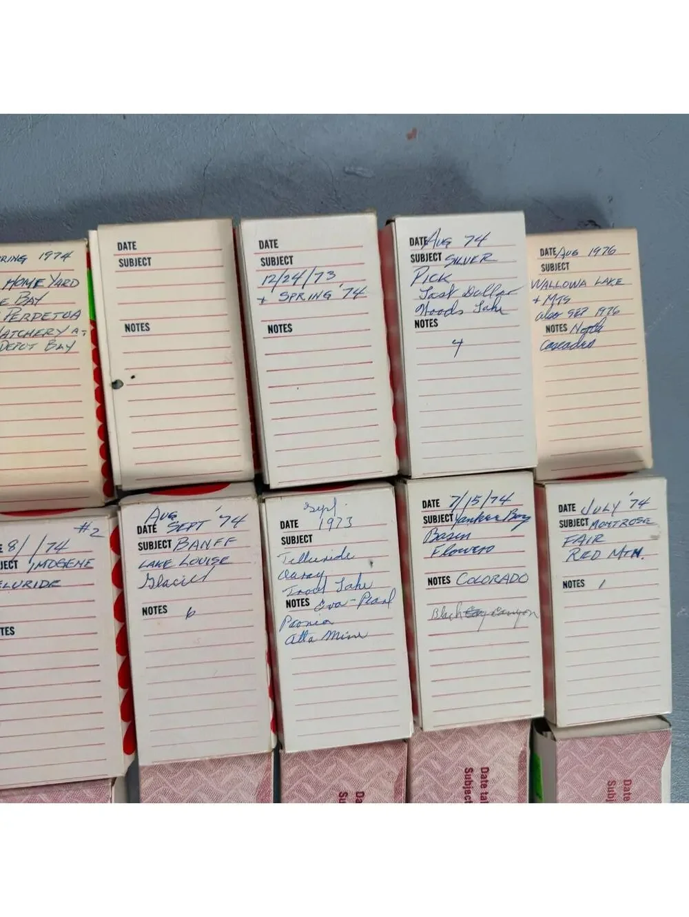 Boxes of VTG Kodak Slides Landscape People Color Transparencies Random Art Photo